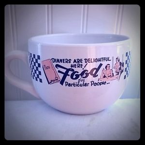 Soup mug eat drink and be merry M ware